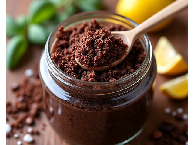 Exfoliante corporal de café y azúcar