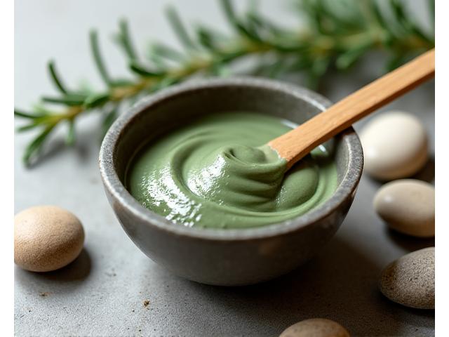 Mascarilla facial de arcilla verde detox
